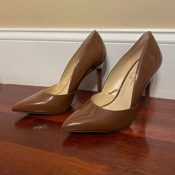 Women’s Jessica Simpson Brown Heels Size 8.5 - Picture 3 of 6